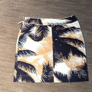 Anne Klein Hawaiian Print Mini Skirt.  Size 16